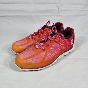 Footjoy Empower Golf Shoes Women Size 7 Spikeless Pink Lace Up Athletic Sporty